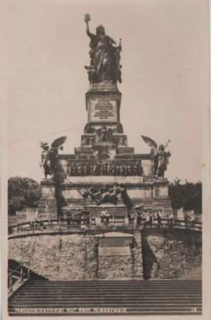 Rüdesheim, Niederwalddenkmal - ca. 1955 Rüdesheim, Niederwalddenkmal - ca. 1955