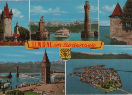 Lindau - 5 Teilbilder - ca. 1975 Lindau - 5 Teilbilder - ca. 1975