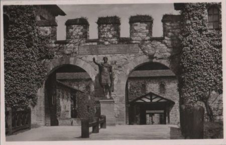 Bad Homburg, Kastell Saalburg - Haupttor von außen - ca. 1955 Bad Homburg, Kastell Saalburg - Haupttor von außen - ca. 1955