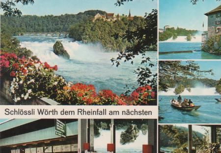 Schweiz - Schlössli Wörth dem Rheinfall am nächsten - ca. 1975 Schweiz - Schlössli Wörth dem Rheinfall am nächsten - ca. 1975