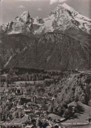 Berchtesgaden - mit Watzmann - 1960 Berchtesgaden - mit Watzmann - 1960