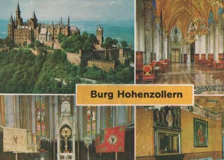 Burg Hohenzollern mit Grafensaal - 1982 Burg Hohenzollern mit Grafensaal - 1982