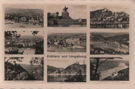 Koblenz - mit Umgebung - ca. 1955 Koblenz - mit Umgebung - ca. 1955