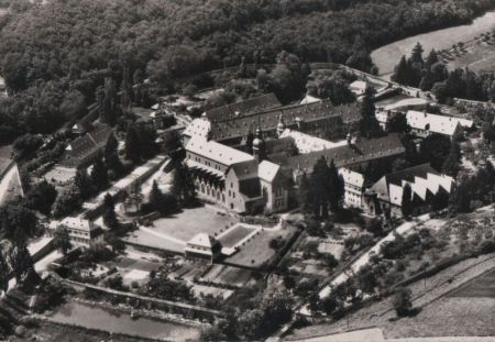 Eberbach - Zisterzienser-Abtei, Luftafnahme - ca. 1965 Eberbach - Zisterzienser-Abtei, Luftafnahme - ca. 1965