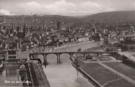 Würzburg - Blick von der Steinburg - 1959 Würzburg - Blick von der Steinburg - 1959