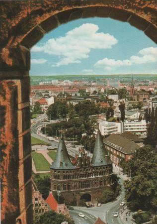 Lübeck vom Aussichtsturm - ca. 1985 Lübeck vom Aussichtsturm - ca. 1985
