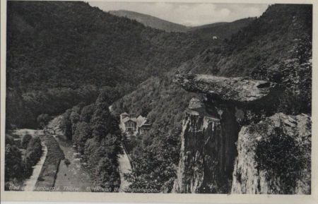 Bad Blankenburg - Blick von den Ingoklippen - ca. 1955 Bad Blankenburg - Blick von den Ingoklippen - ca. 1955