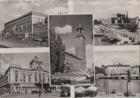 Schweden - Stockholm - mit 5 Bildern - 1958 Schweden - Stockholm - mit 5 Bildern - 1958