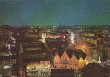 Frankfurt - Blick auf Stadt - 1986 Frankfurt - Blick auf Stadt - 1986