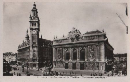 Frankreich - Lille - La Bourse et le Theatre - ca. 1950 Frankreich - Lille - La Bourse et le Theatre - ca. 1950