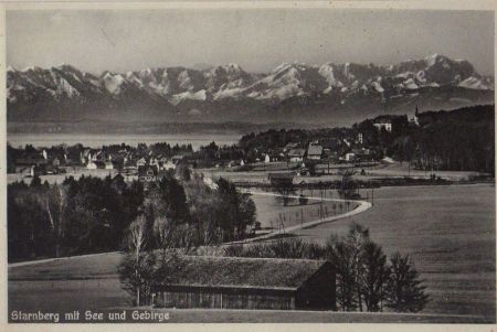 Starnberg - mit See und Gebirge - ca. 1950 Starnberg - mit See und Gebirge - ca. 1950
