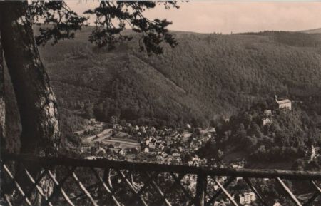 Schwarzburg - Blick vom Trippstein - 1958 Schwarzburg - Blick vom Trippstein - 1958
