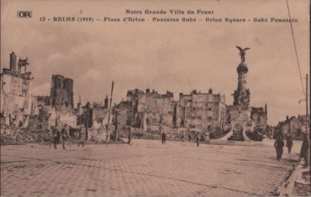 Frankreich - Reims - Place Brion - ca. 1930 Frankreich - Reims - Place Brion - ca. 1930