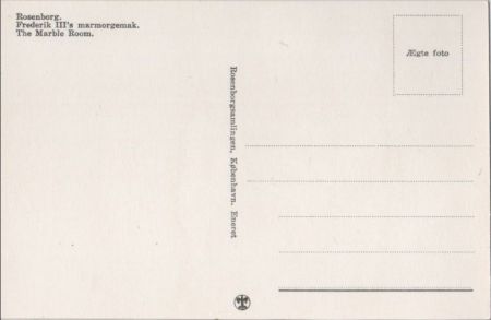 Kopenhagen - Dänemark - Schloss Rosenborg, Marble Room Kopenhagen - Dänemark - Schloss Rosenborg, Marble Room