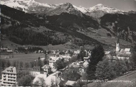 Österreich - Bad Hofgastein - mit Hundskopf - 1959 Österreich - Bad Hofgastein - mit Hundskopf - 1959