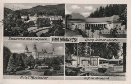 Bad Wildungen - u.a. Cafe im Kurpark - 1955 Bad Wildungen - u.a. Cafe im Kurpark - 1955