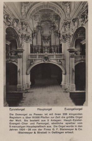 Passau - Domorgel - ca. 1950 Passau - Domorgel - ca. 1950