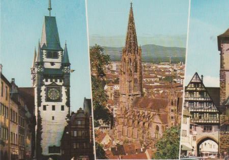 Freiburg - Martinstor, Schwabentor - ca. 1975 Freiburg - Martinstor, Schwabentor - ca. 1975