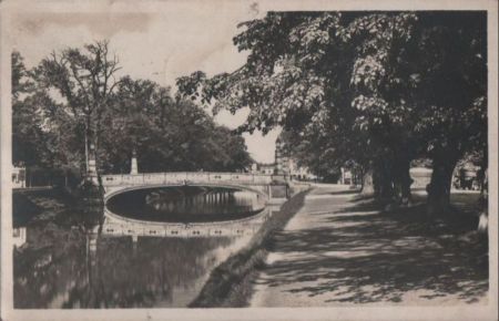 München - Nymphenburg, Brücke über den Kanal - 1926 München - Nymphenburg, Brücke über den Kanal - 1926