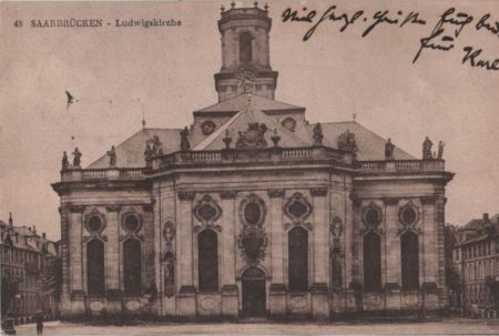 Saarbrücken - Ludwigskirche - 1931 Saarbrücken - Ludwigskirche - 1931