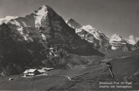 Schweiz - Grindelwald - First mit Eiger - ca. 1960 Schweiz - Grindelwald - First mit Eiger - ca. 1960
