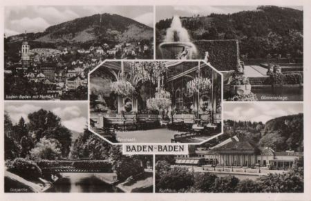 Baden-Baden - u.a. Spielsaal - ca. 1960 Baden-Baden - u.a. Spielsaal - ca. 1960