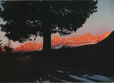 Italien - Dolomiten - Tramonto sul Catinaccio - ca. 1975 Italien - Dolomiten - Tramonto sul Catinaccio - ca. 1975
