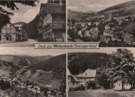 Mellenbach-Glasbach - 4 Teilbilder - 1977 Mellenbach-Glasbach - 4 Teilbilder - 1977