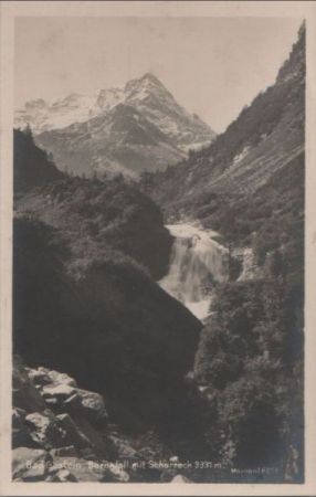 Österreich - Bad Gastein - Bärenfall mit Scharreck - ca. 1955 Österreich - Bad Gastein - Bärenfall mit Scharreck - ca. 1955