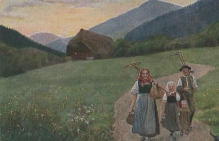 Auf dem Heimweg - ca. 1945 Auf dem Heimweg - ca. 1945