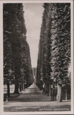 Bad Pyrmont - Bomberg-Allee - ca. 1955 Bad Pyrmont - Bomberg-Allee - ca. 1955