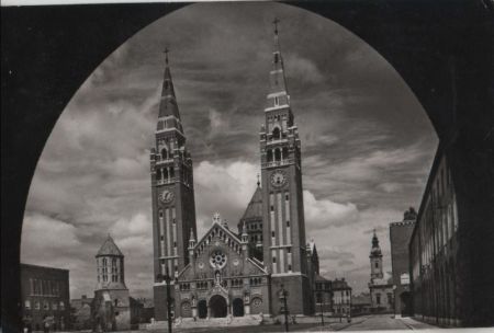 Ungarn - Szeged - Fogadalmi templom - 1960 Ungarn - Szeged - Fogadalmi templom - 1960