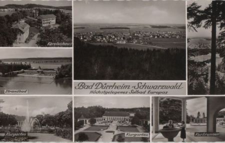 Bad Dürrheim - u.a. Kurgarten - ca. 1960 Bad Dürrheim - u.a. Kurgarten - ca. 1960