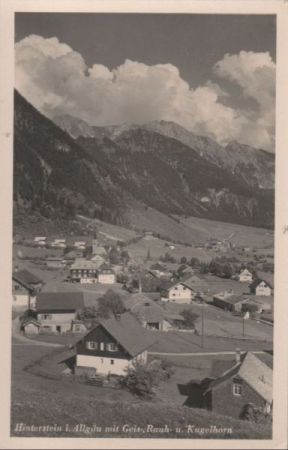 Bad Hindelang, Hinterstein - mit Geishorn - ca. 1950 Bad Hindelang, Hinterstein - mit Geishorn - ca. 1950