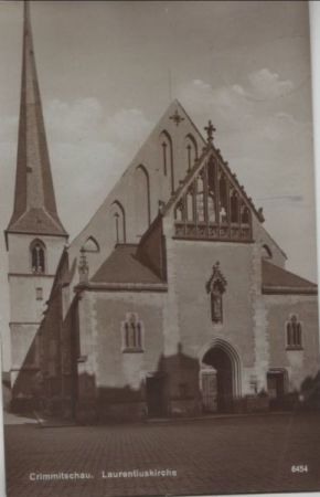 Crimmitschau - Laurentiuskirche - 1933 Crimmitschau - Laurentiuskirche - 1933