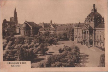 Straßburg - Kaiserplatz - ca. 1935 Straßburg - Kaiserplatz - ca. 1935