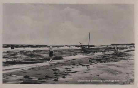 Zinnowitz - unruhige See - 1953 Zinnowitz - unruhige See - 1953