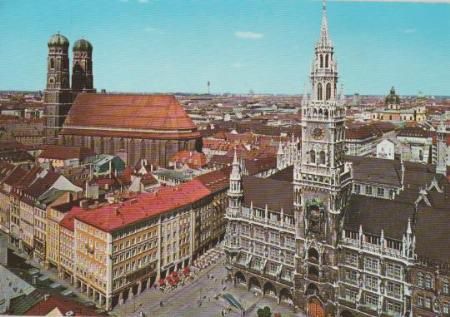 München mit Rathaus und Frauenkirche - ca. 1985 München mit Rathaus und Frauenkirche - ca. 1985