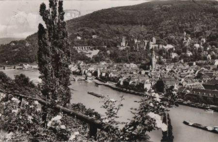 Heidelberg - Blick auf die Stadt - 1961 Heidelberg - Blick auf die Stadt - 1961