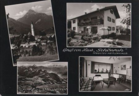 Pfronten - Heitlern, Haus Schönruh - 1965 Pfronten - Heitlern, Haus Schönruh - 1965