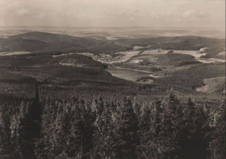 Auersberg - Blick zur Talsperre des Friedens - 1974 Auersberg - Blick zur Talsperre des Friedens - 1974