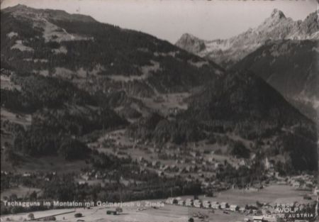 Österreich - Tschagguns - mit Golmerjoch - 1959 Österreich - Tschagguns - mit Golmerjoch - 1959
