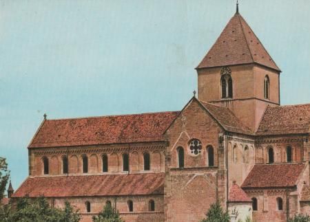 Schwarzach Baden - ehem. Abteikirche - ca. 1965 Schwarzach Baden - ehem. Abteikirche - ca. 1965