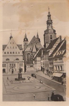 Eisleben - Marktplatz - ca. 1950 Eisleben - Marktplatz - ca. 1950