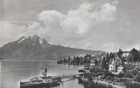 Schweiz - Weggis mit Pilatus - 1964 Schweiz - Weggis mit Pilatus - 1964