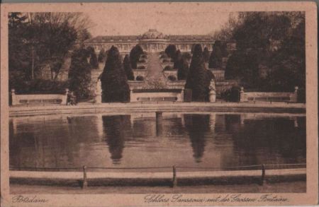 Potsdam - Sanssouci mit Grosser Fontäne - 1929 Potsdam - Sanssouci mit Grosser Fontäne - 1929