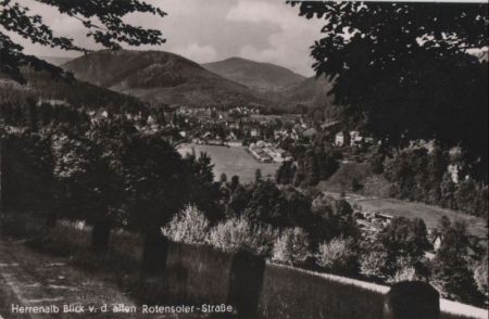 Bad Herrenalb - von den alten Rotensoler-Straße - 1958 Bad Herrenalb - von den alten Rotensoler-Straße - 1958