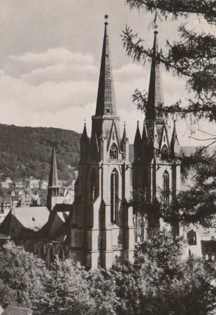 Marburg Lahn, Elisabethkirche - 1962 Marburg Lahn, Elisabethkirche - 1962