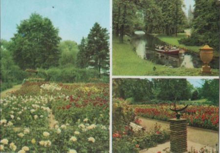 Wörlitz - Landschaftspark, u.a. Roseninsel mit Sonnenuhr - 1974 Wörlitz - Landschaftspark, u.a. Roseninsel mit Sonnenuhr - 1974