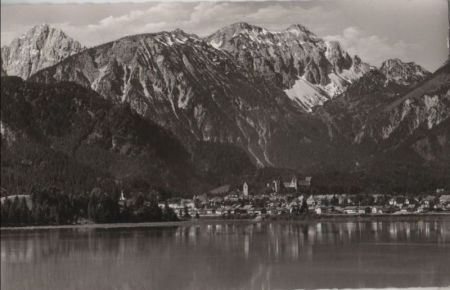 Füssen - mit Köllespitze - 1959 Füssen - mit Köllespitze - 1959